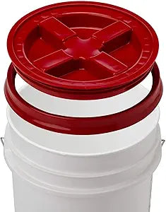Gamma Seal Lid for 3.5, 5, and 7 Gallon Buckets - 6 Pack