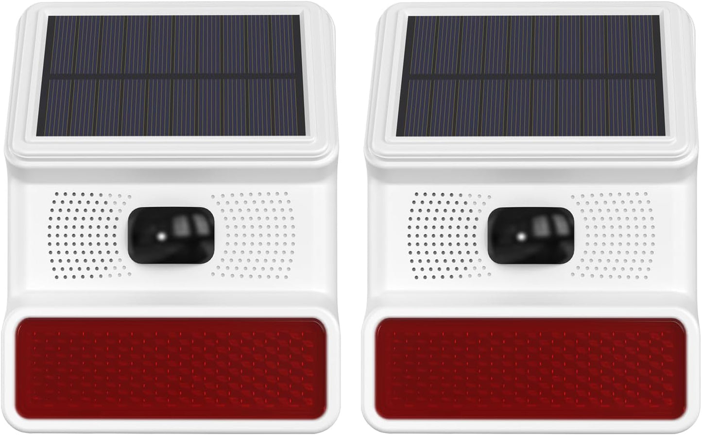 Solar Outdoor Motion Sensor Alarm with Sound and Strobe Light