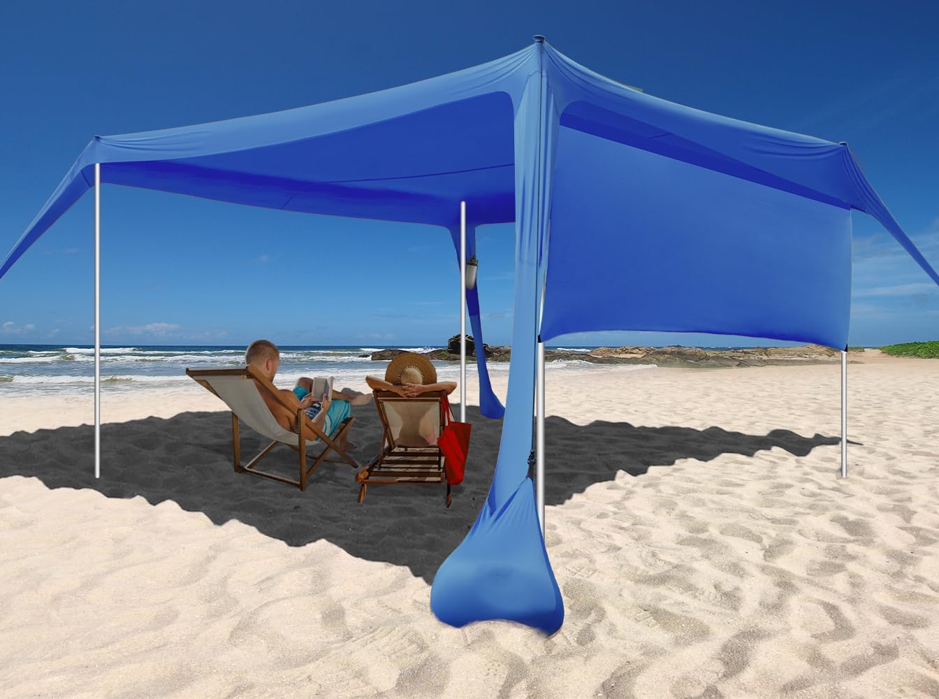 Beach Canopy Tent Shade with Sidewalls for Ultimate Protection