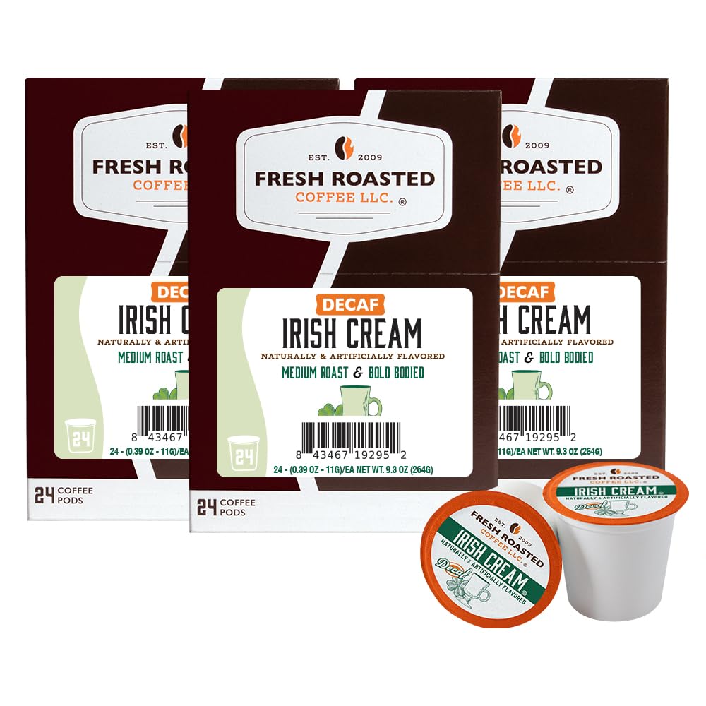 Decaf Irish Cream Coffee Pods for a Flavorful Experience