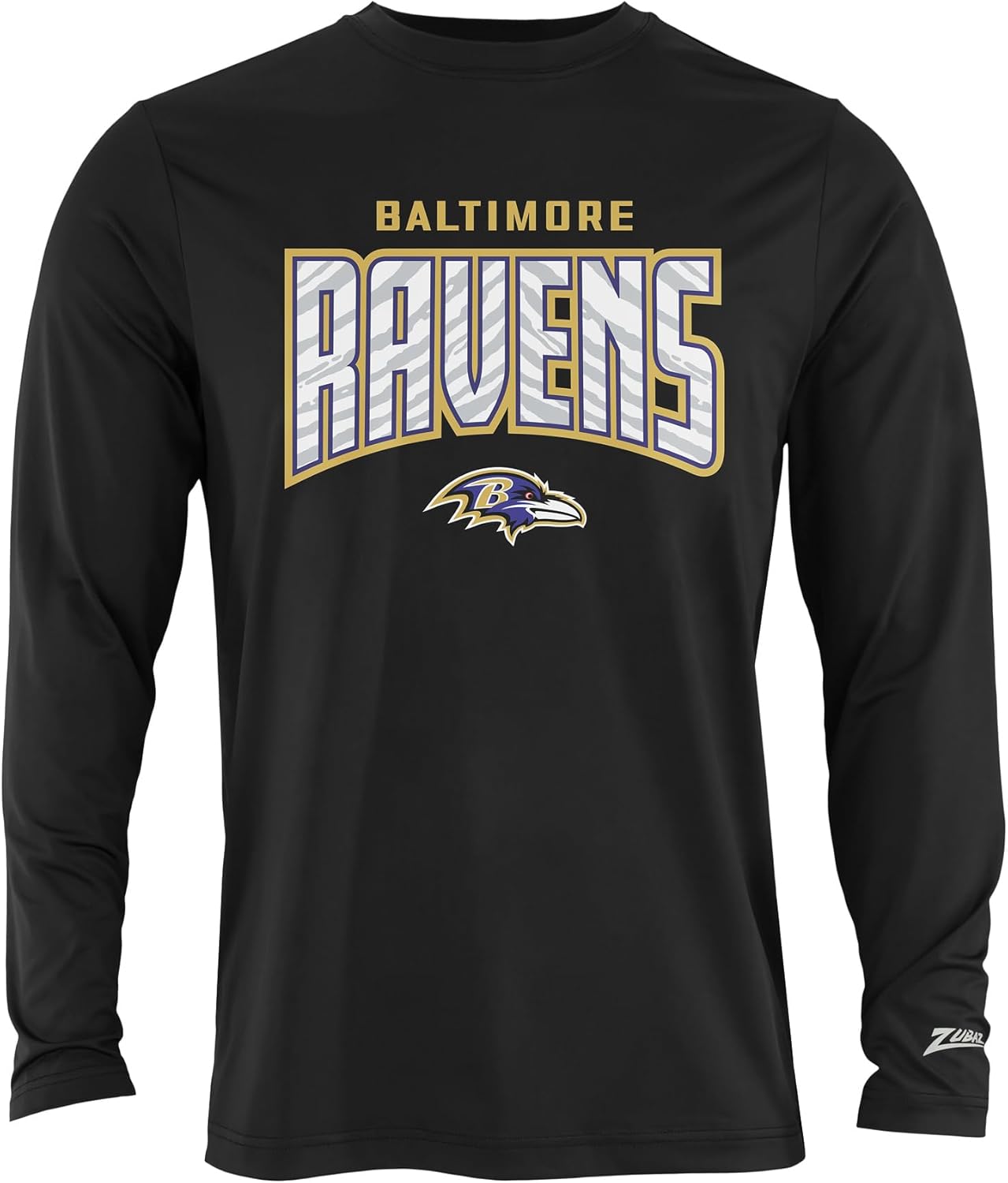 Zubaz NFL Men's Long Sleeve Team Graphic T-Shirt for Fans