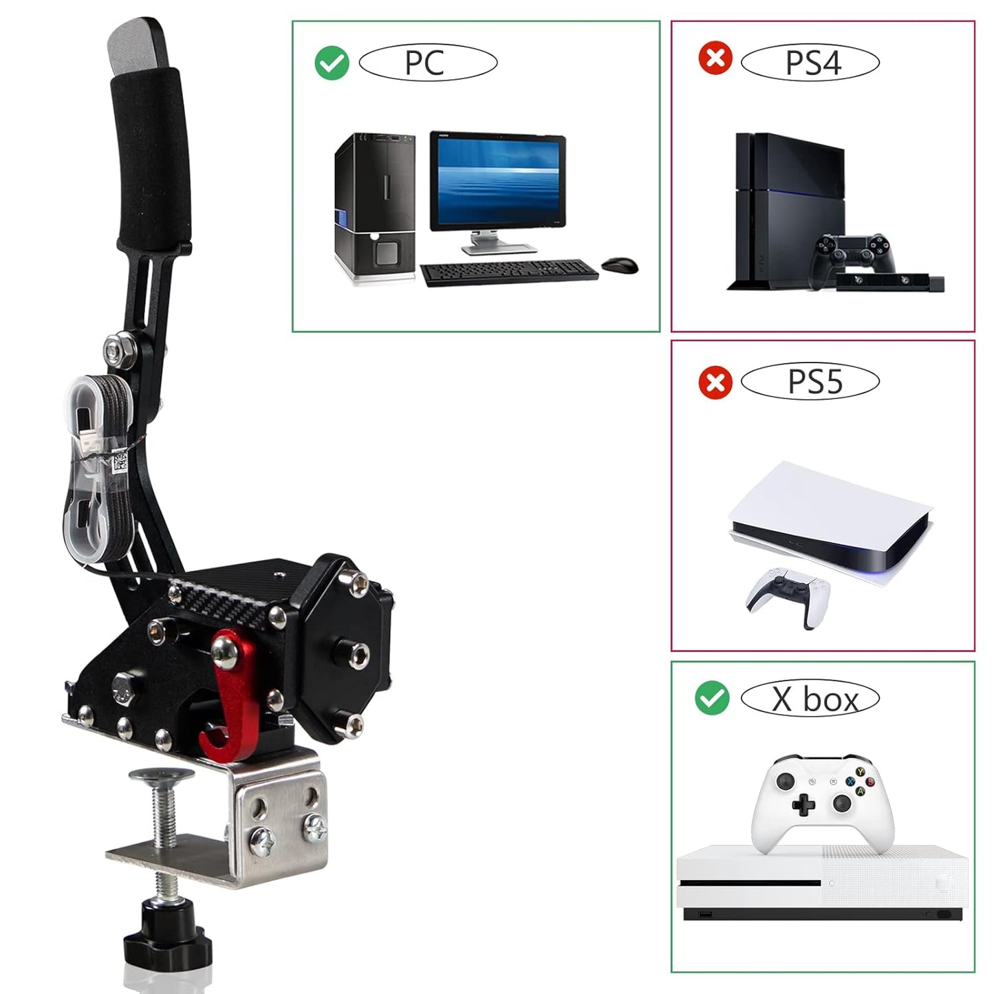 YESHMA 64 Bit Upgrade USB Handbrake for G920 and PC Gaming