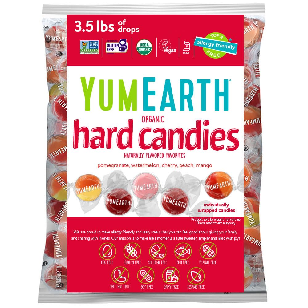 YumEarth Organic Drops - Allergy Friendly Vegan Hard Candy Treats