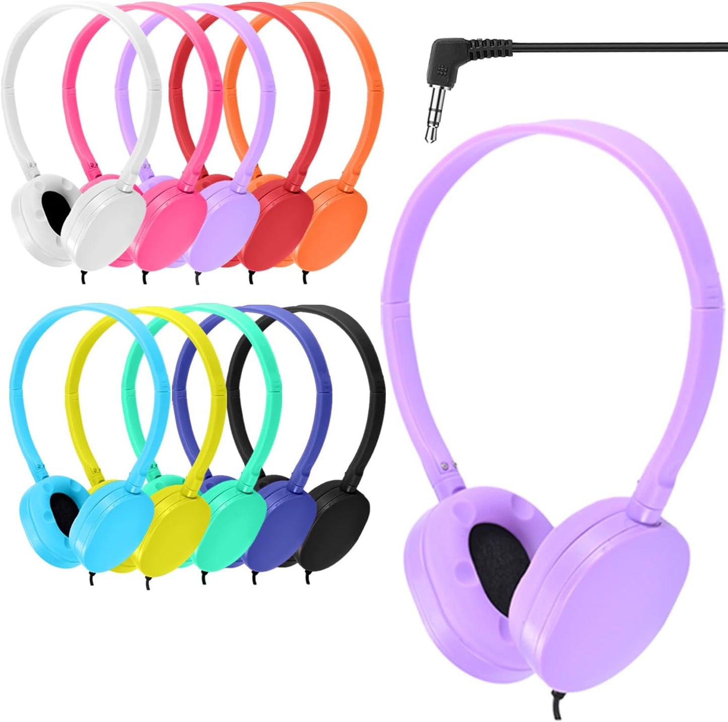 10 Pack Kids Headphones: Perfect For School & Classroom!