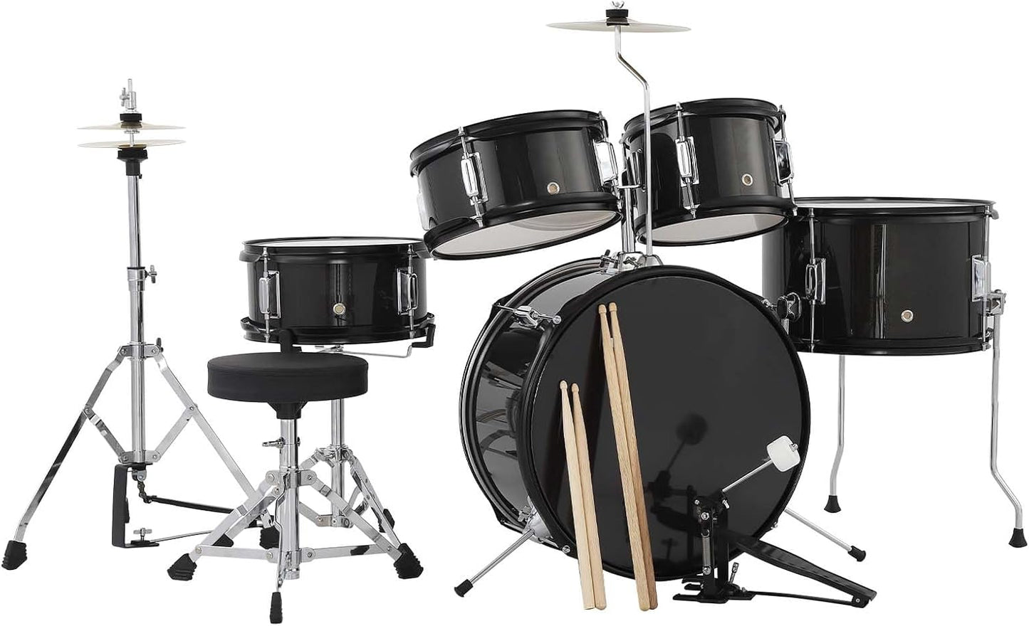 Senfot Drum Set for Beginners - Complete 5-Piece Kids Drums