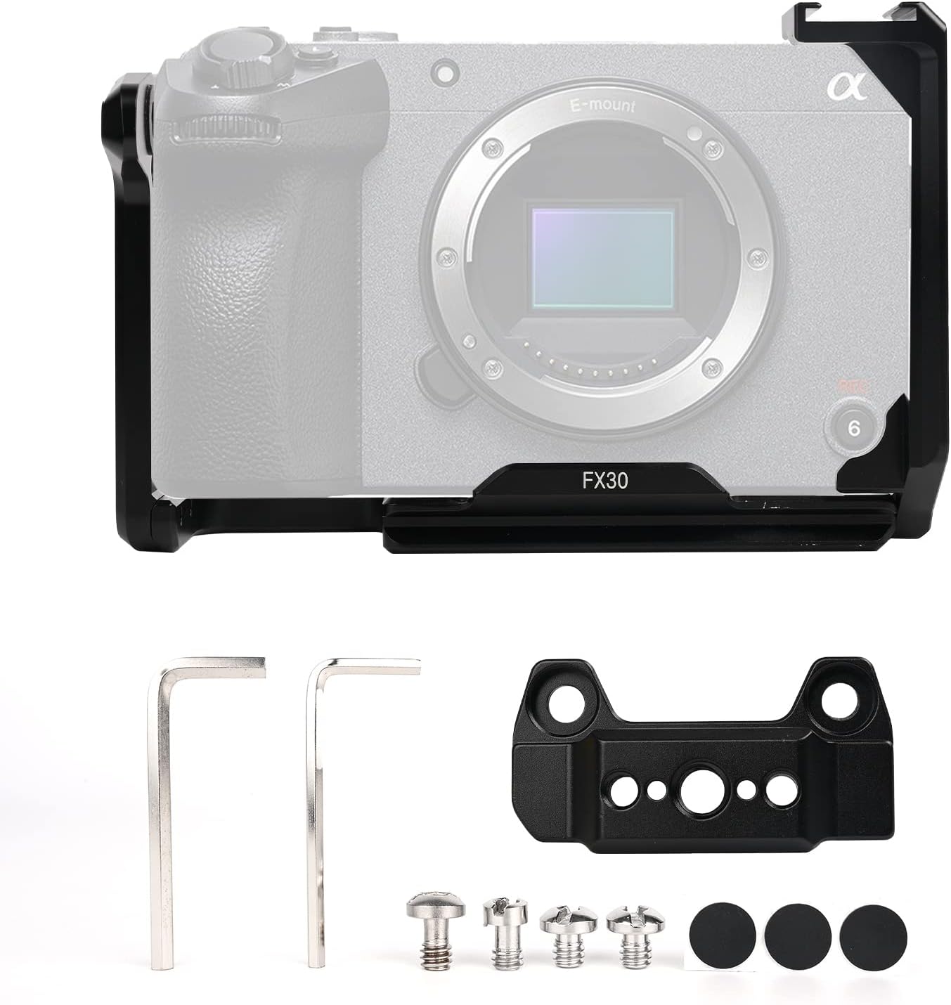 FX30 FX3 Camera Cage with Cold Shoe Port for Perfect Shots