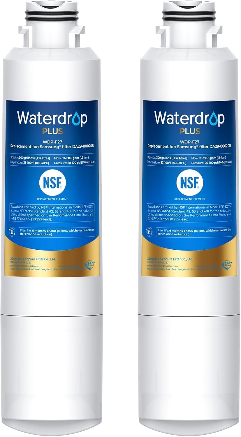 Waterdrop Plus DA29-00020B NSF Certified Water Filter for Samsung