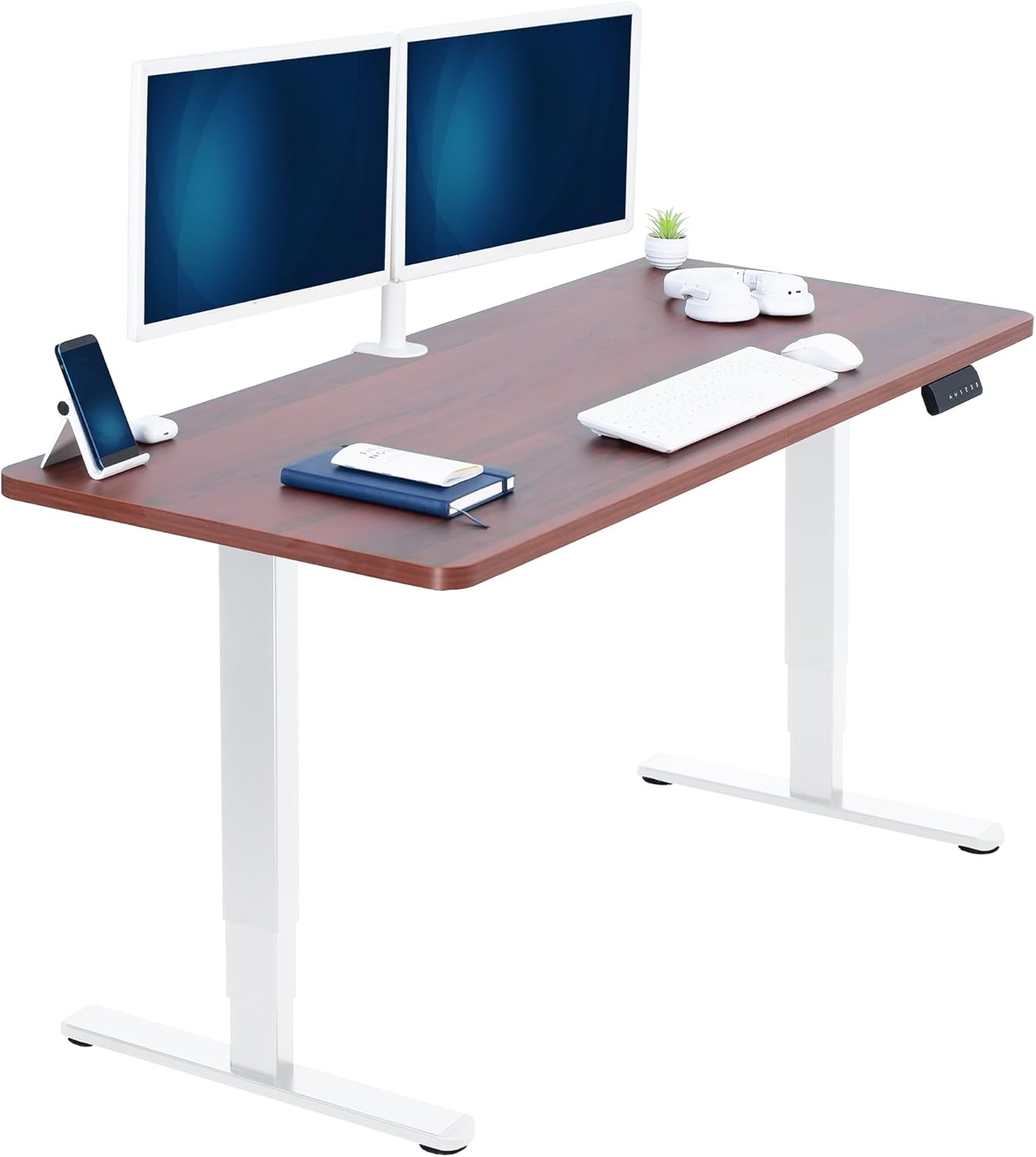 VIVO Electric Dual Motor Sit Stand Desk with Memory Height Adjustment