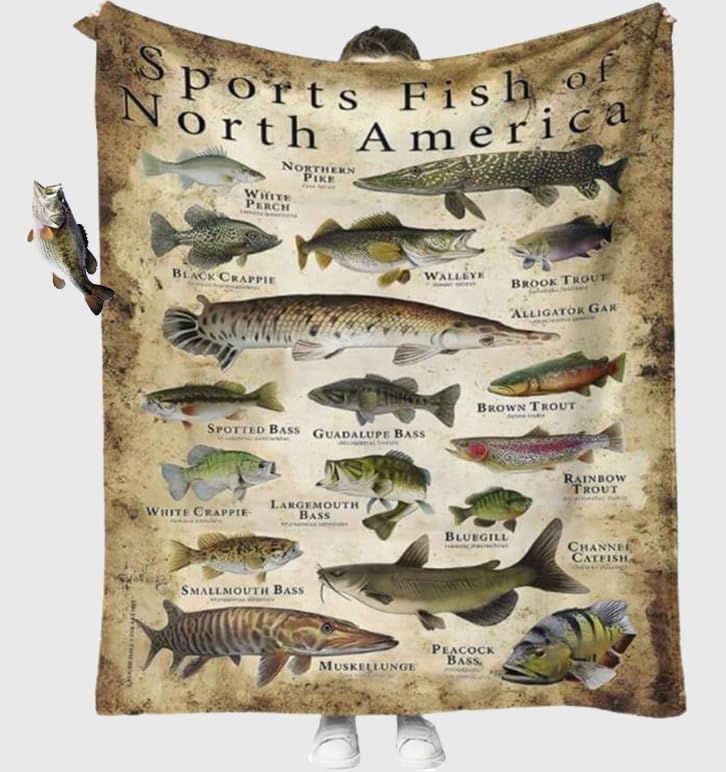 Fisherman's Knowledge Blanket - Perfect Gift for Fishing Enthusiasts!