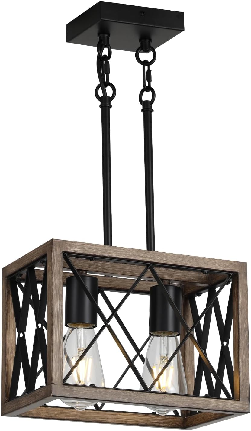 KEESFU Farmhouse Kitchen Light Fixtures for Dining Room Style