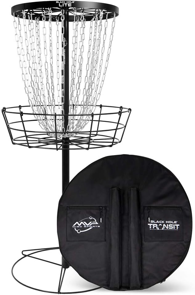 Portable MVP Disc Golf Basket with Transit Bag