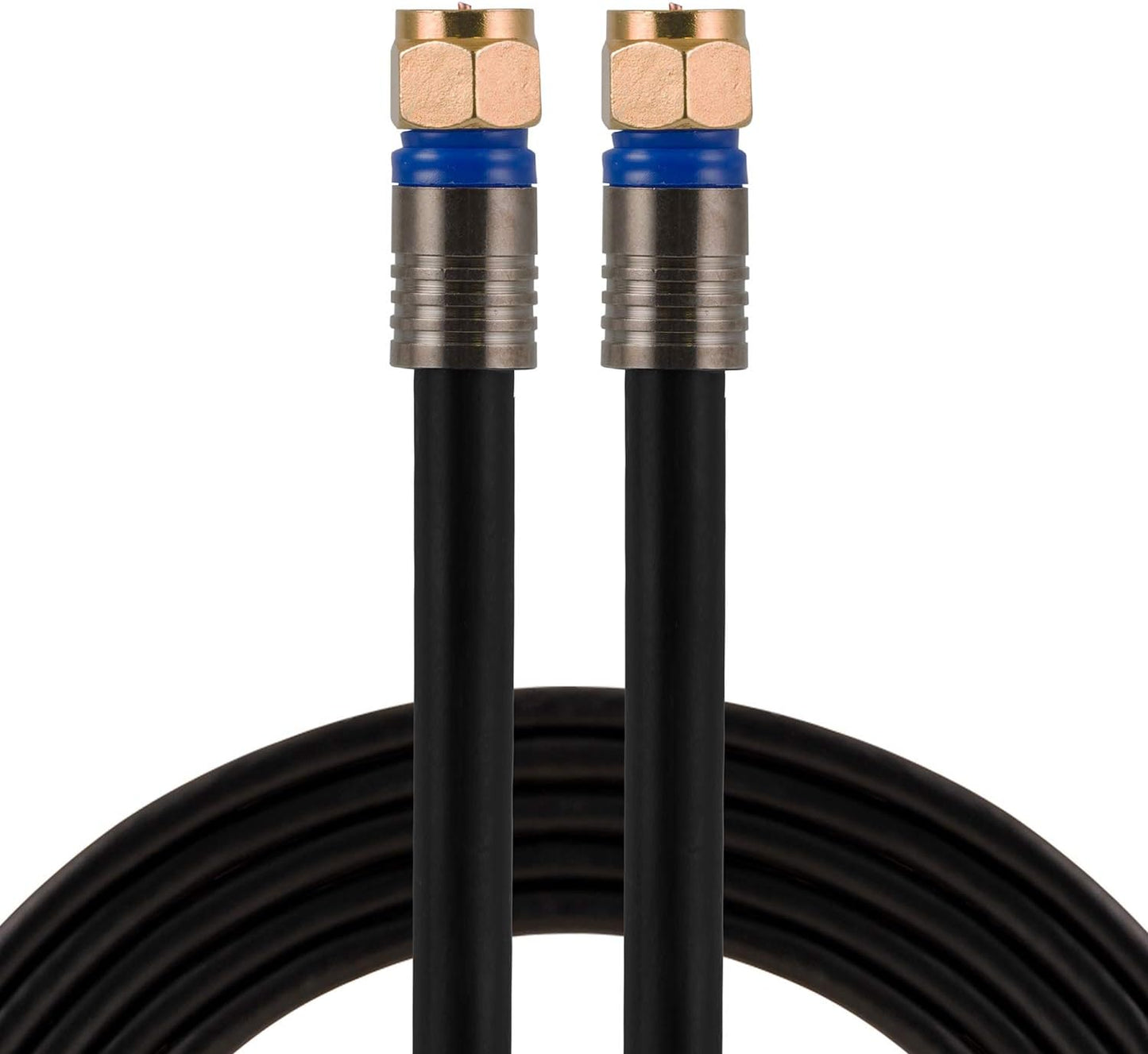 GE RG6 Coaxial Cable 100 ft for TV Antenna and Home Theater