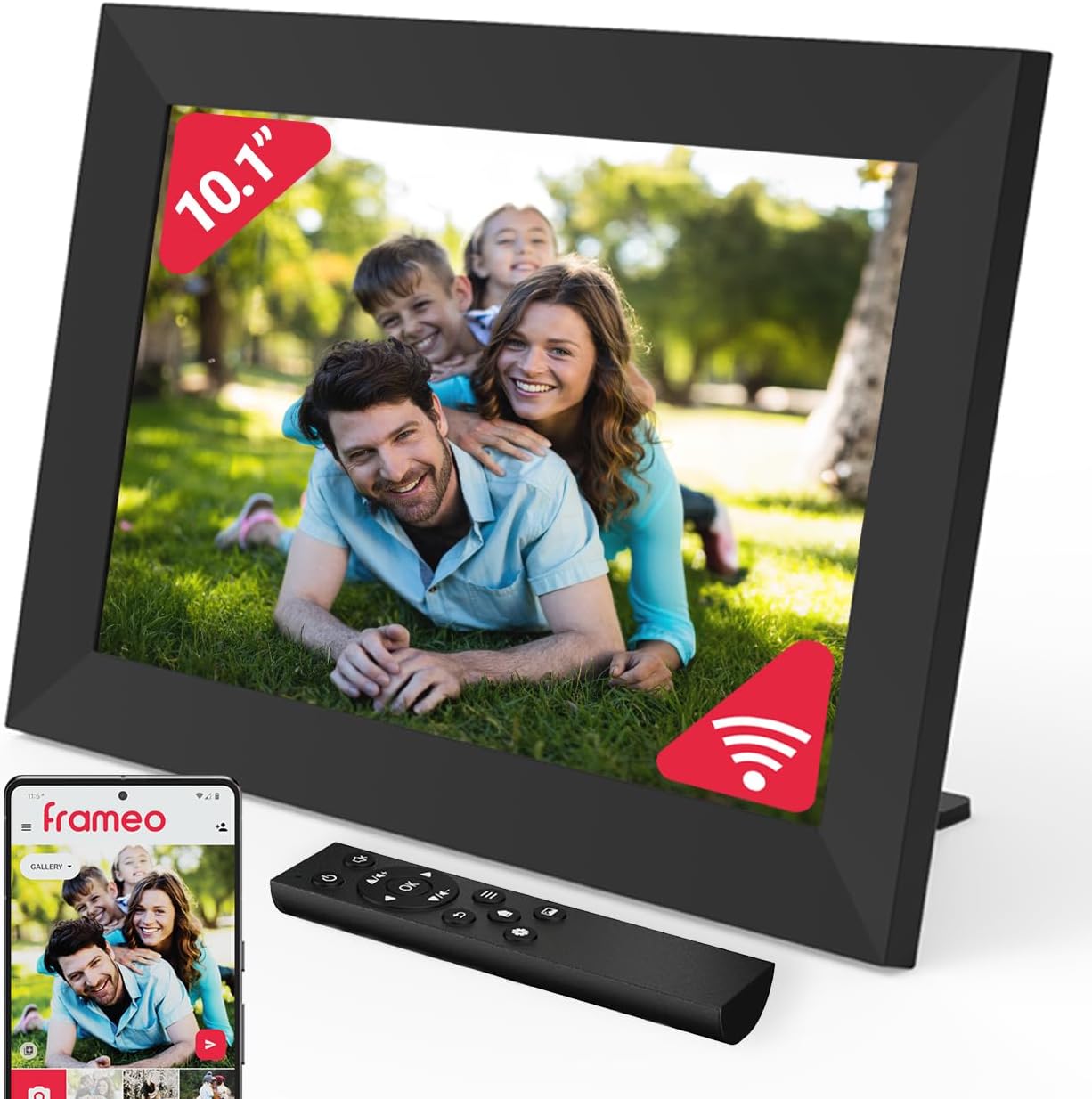 Frameo WiFi Digital Picture Frame 10.1 inch with 32GB Storage