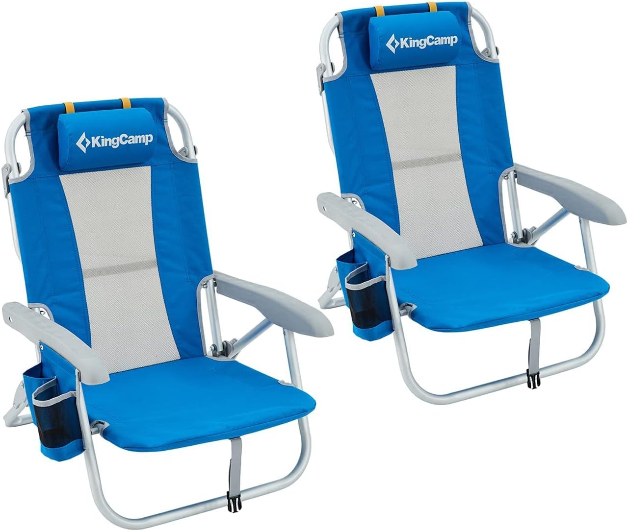 KingCamp Low Beach Chairs for Adults - Portable Folding Comfort