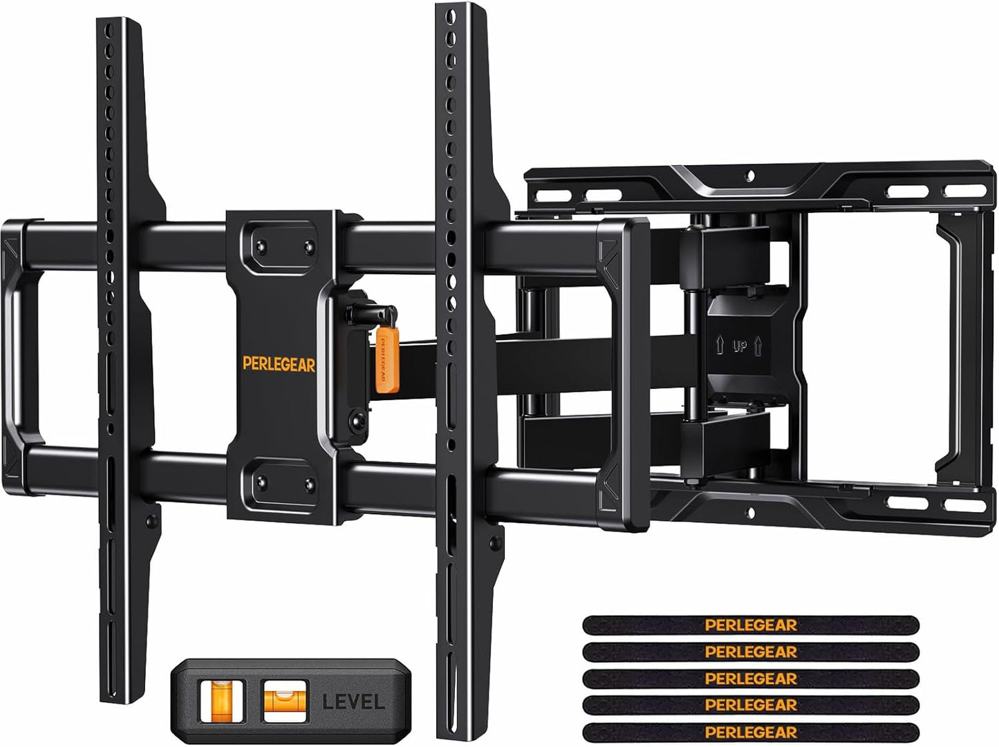 Perlegear UL Listed TV Wall Mount: Swivel, Tilt, Full Motion!