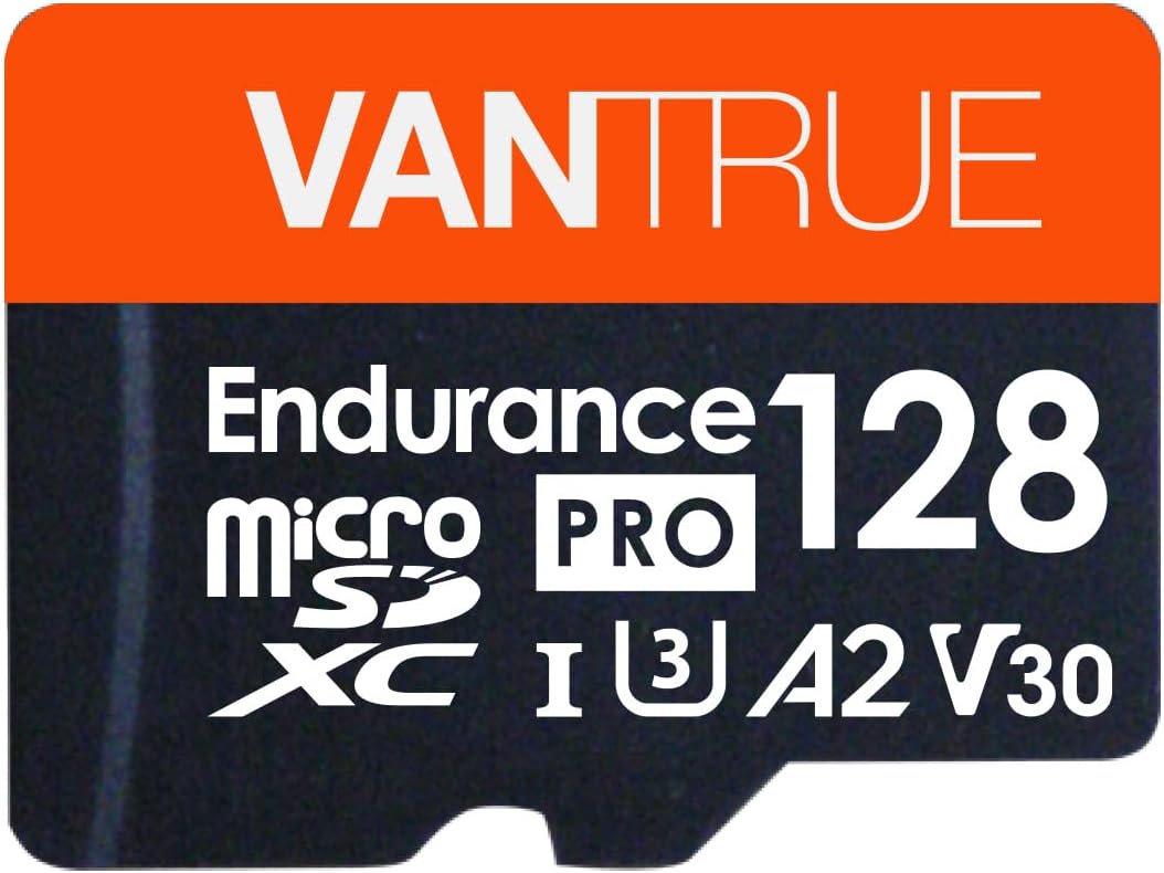 Vantrue 128GB U3 microSDXC Card for 4K UHD Video Monitoring