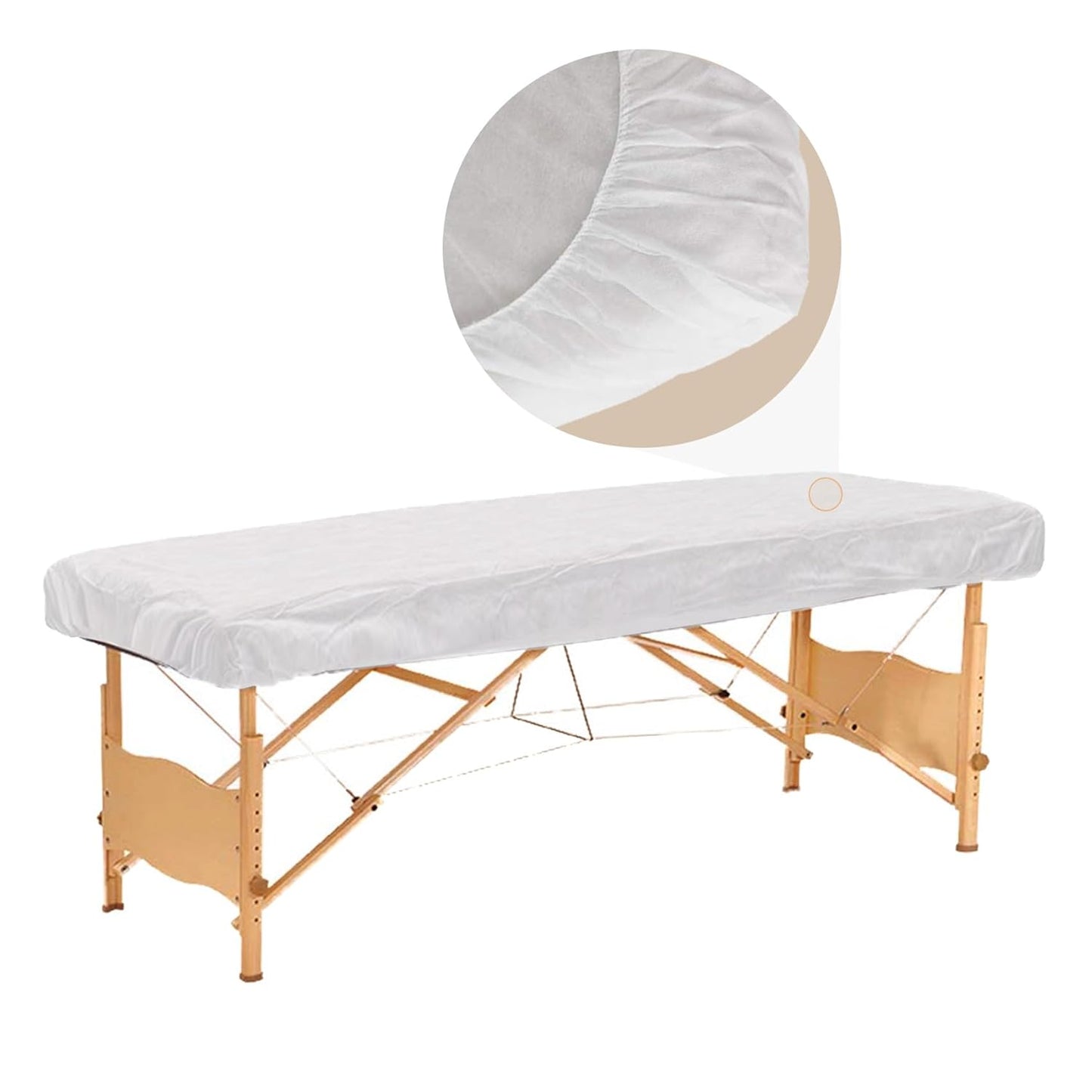 Disposable Fitted Massage Table Sheets for Spa and Therapy Use