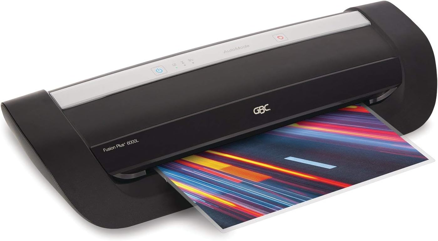 GBC Fusion 6000L 12 Laminator + 50 Pouches - Quick 1 Min Warm-Up!
