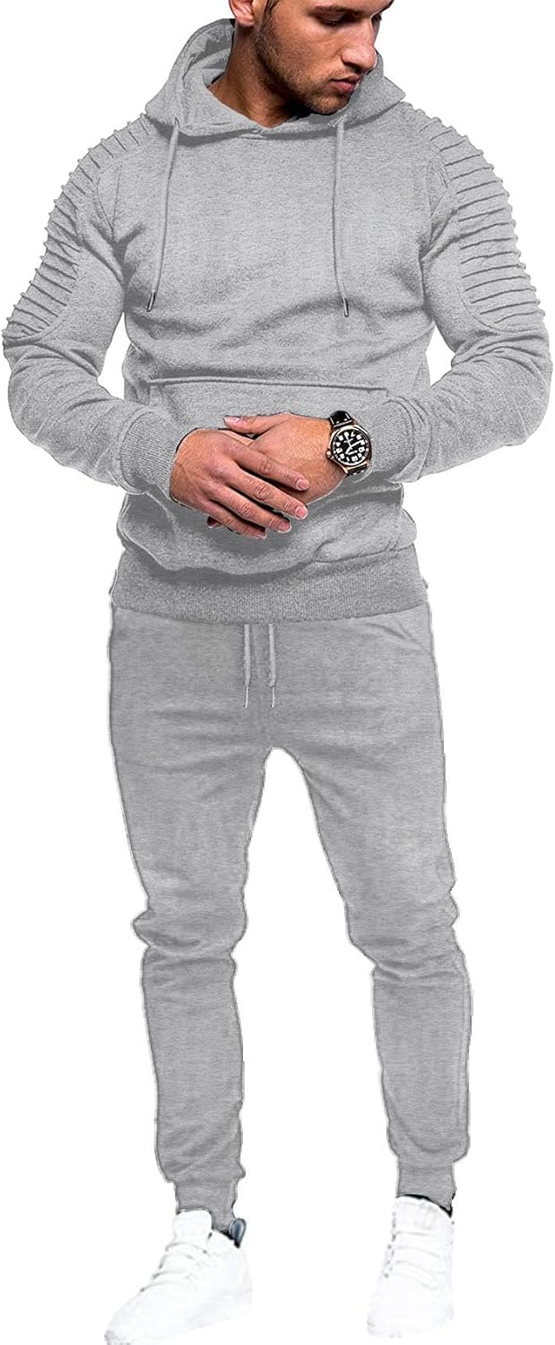 COOFANDY Men's Tracksuit 2 Piece Hoodie Sweatsuit for Comfort