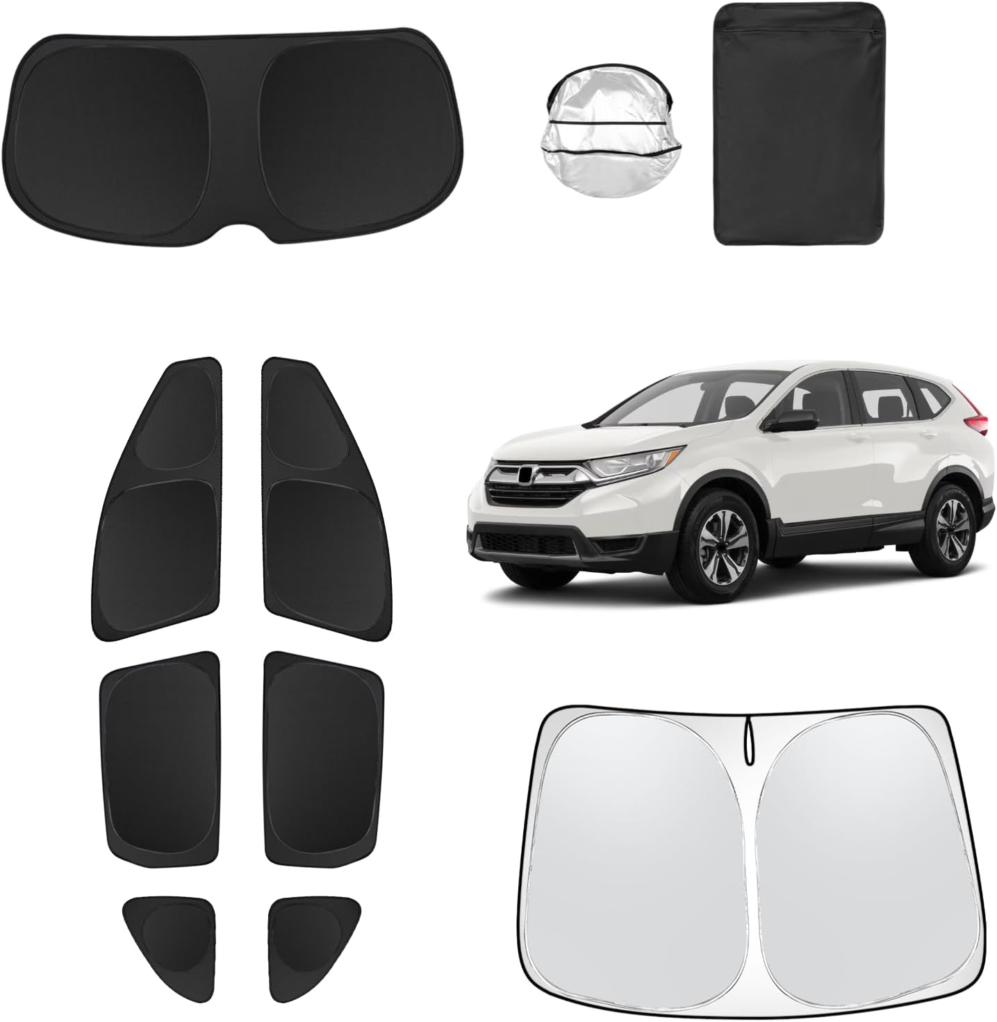 8pcs Car Window Shades for Honda CR-V 2017-2022 Accessories