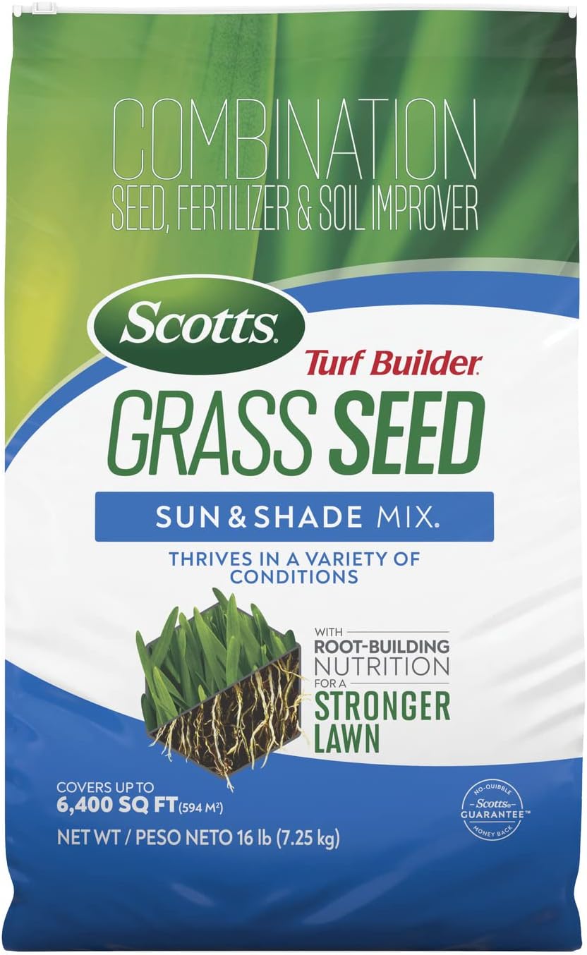 Scotts Turf Builder Grass Seed Sun and Shade Mix for Lawns