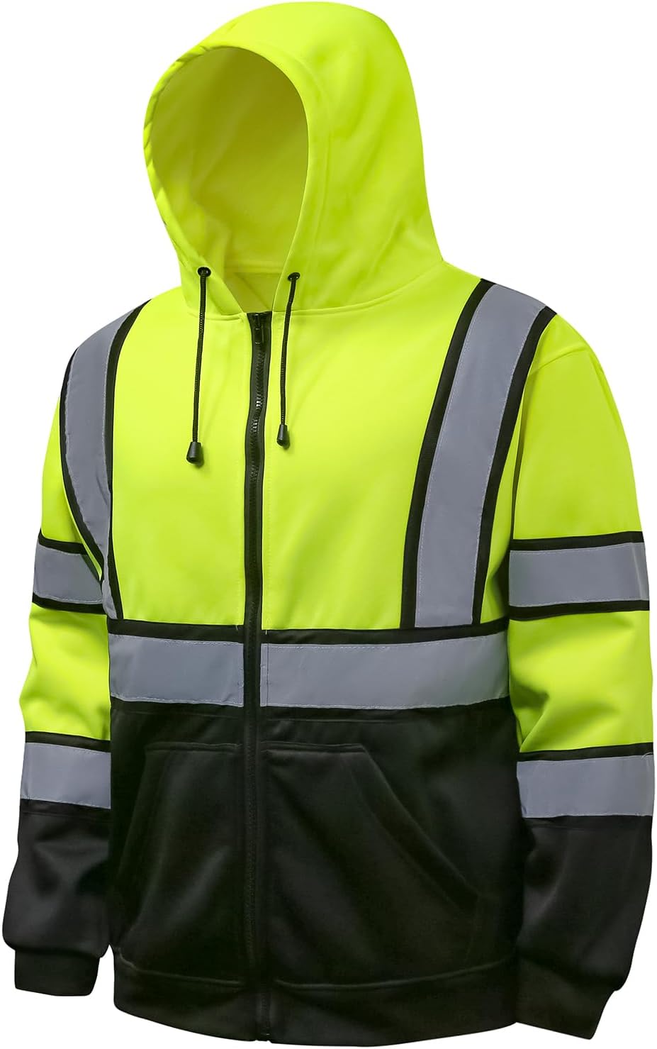 High Visibility Hoodie for Men Class 3 Reflective Safety Wear