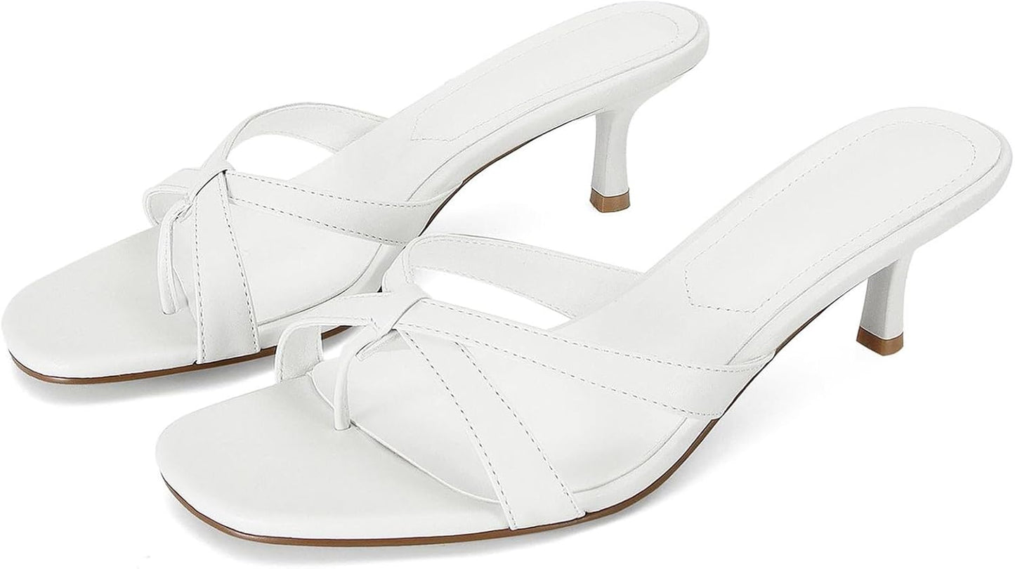 Dsevht Gold Kitten Heel Sandals for Women - Stylish Comfort