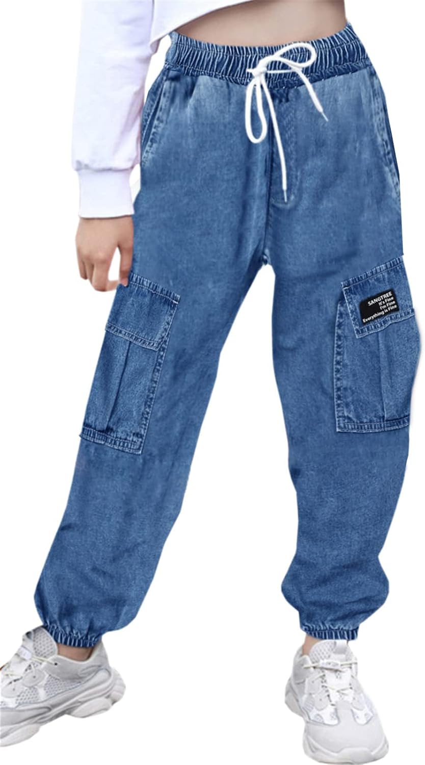 SANGTREE Girls & Womens Drawstring Cargo Jogger Pants Review