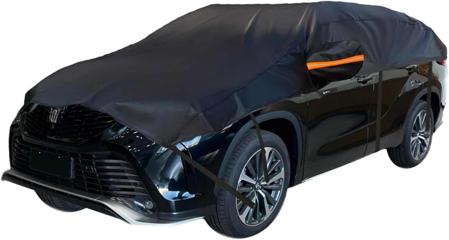 Half Car Cover for Snow and Ice - All Weather Protection SUV M