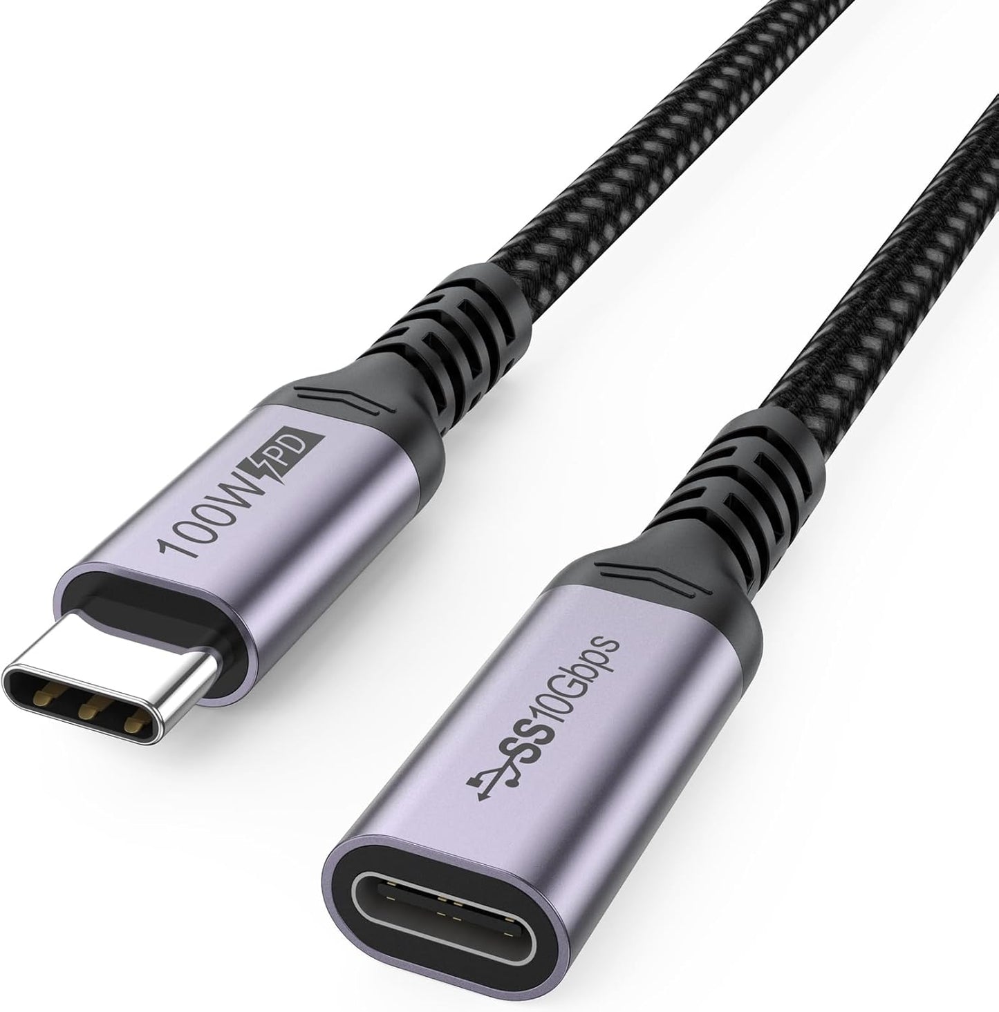 6.6ft USB C Extension Cord - Fast Charging, High-Speed Data Transfer, 4K Video