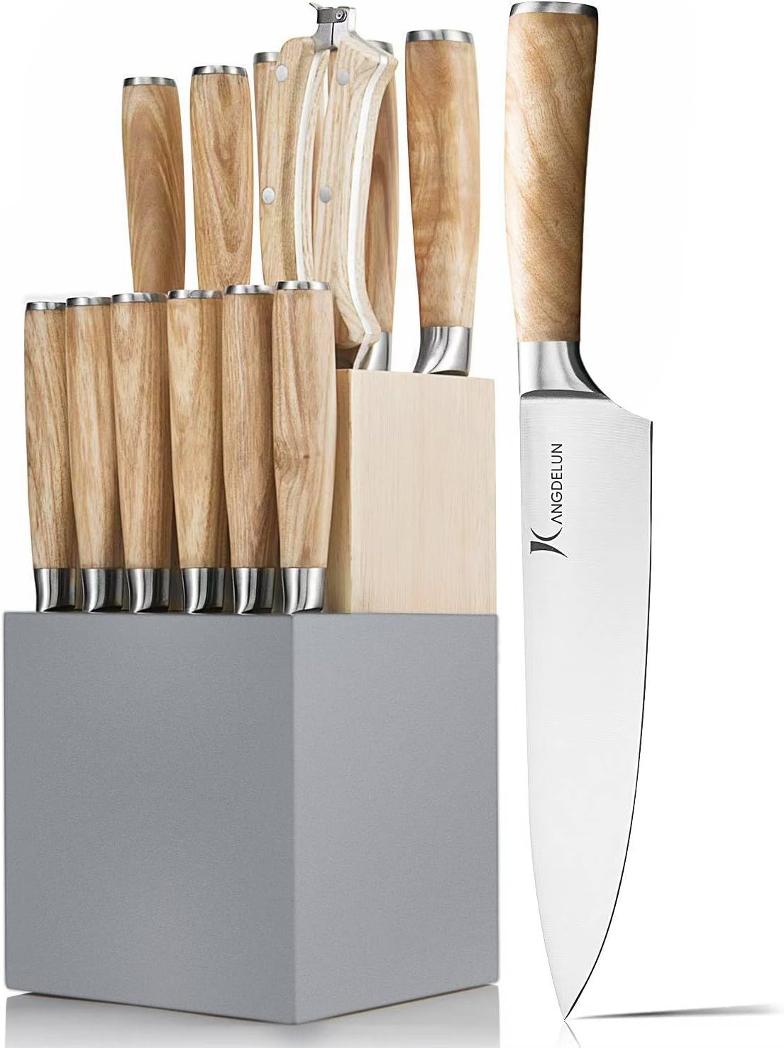 Natura Series 14 PCS Knife Block Set - Ultra Sharp Kitchen Knives