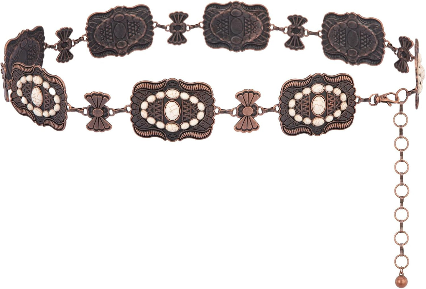 Montana West Rustic Couture Large Western Concho Metal Belts