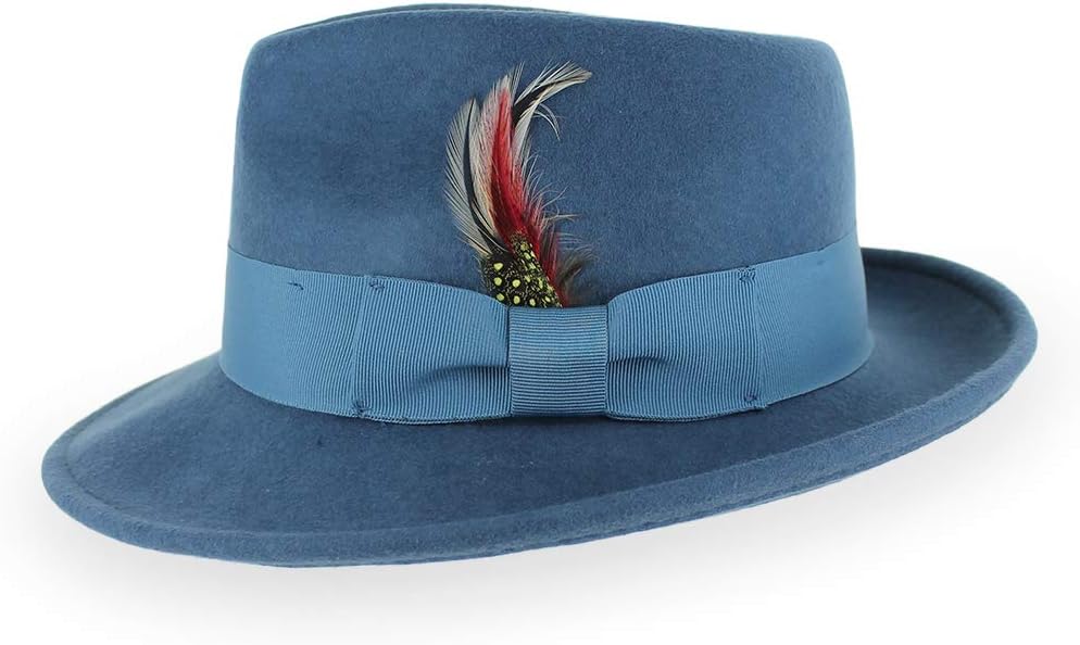 Belfry Gangster Wool Stain Resistant Crushable Fedora Hat