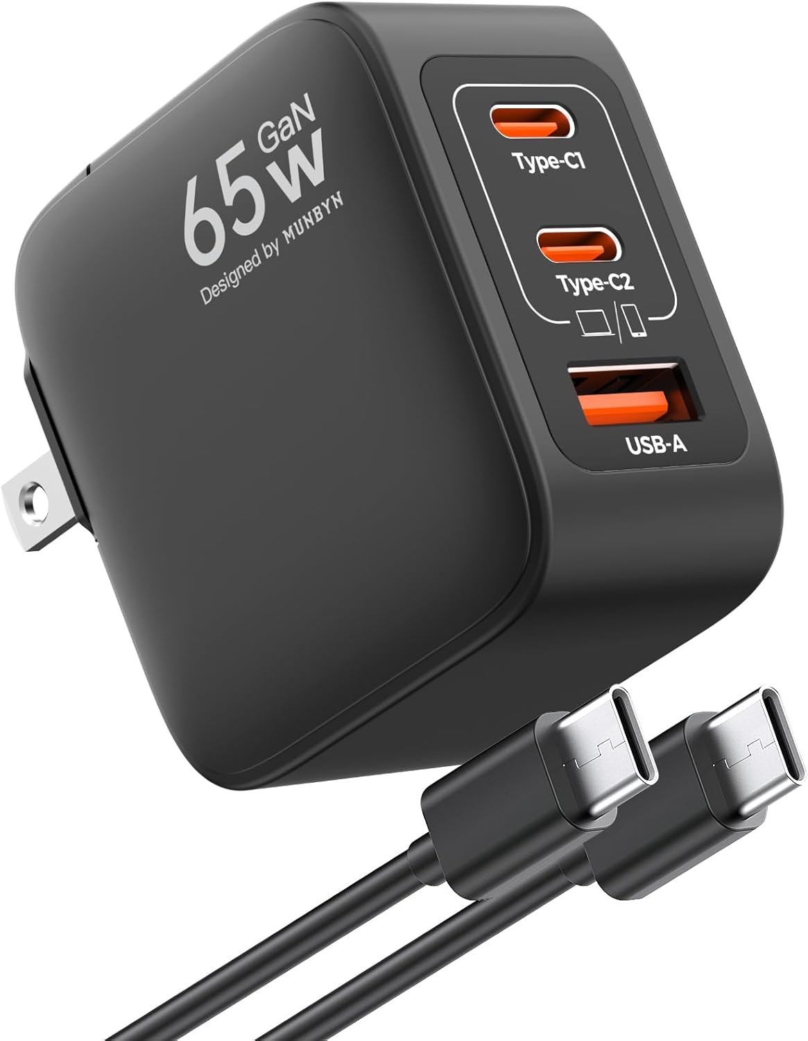 65W MUNBYN GaN Charger: Fast Charging for All Devices