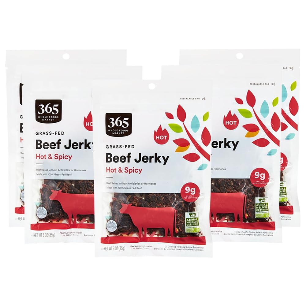 Hot & Spicy Beef Jerky - 100% Grass-Fed Flavor Explosion