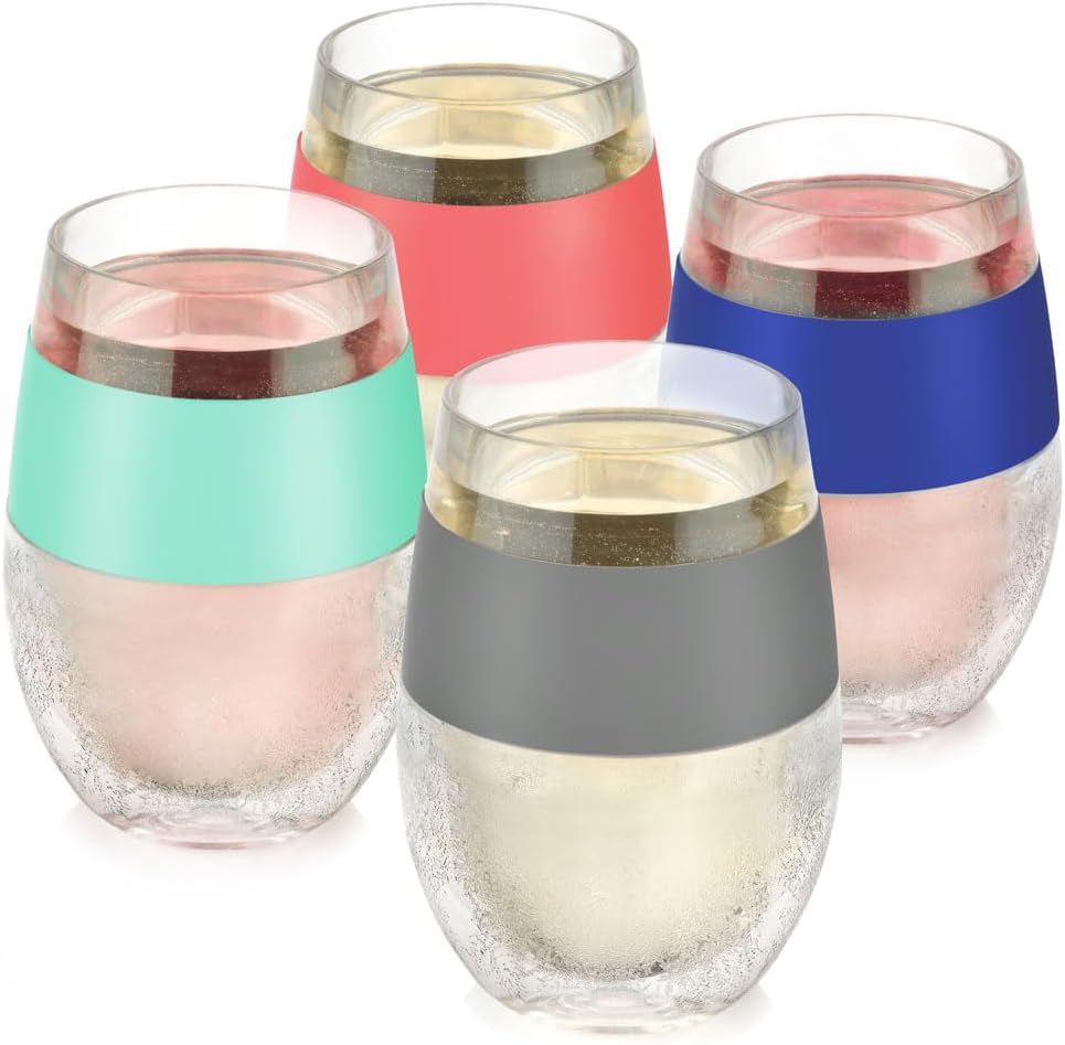 HOST Cooling Cup Set of 4 Insulated Drink Chilling Tumblers
