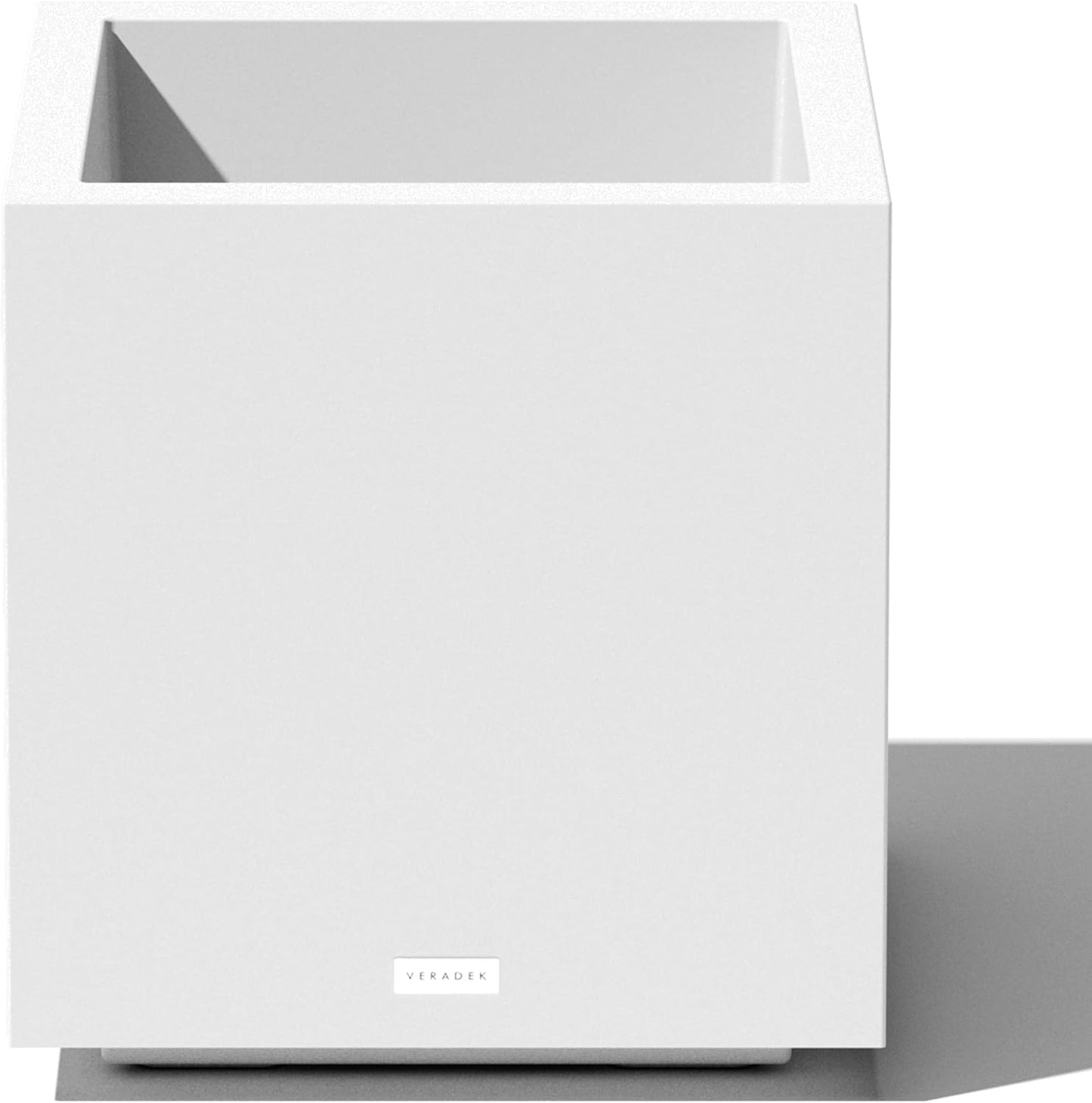 Veradek Block Series Cube Plastic Planter for Modern Decor