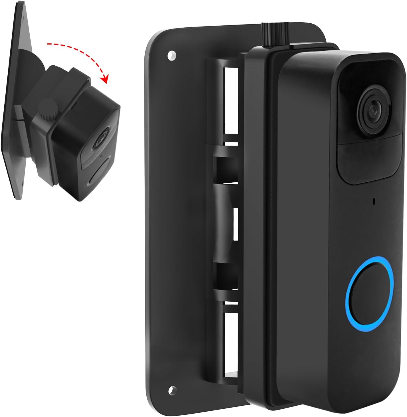 No-Drill Adjustable Doorbell Mount - Perfect Fit for Multiple Doorbell Models!