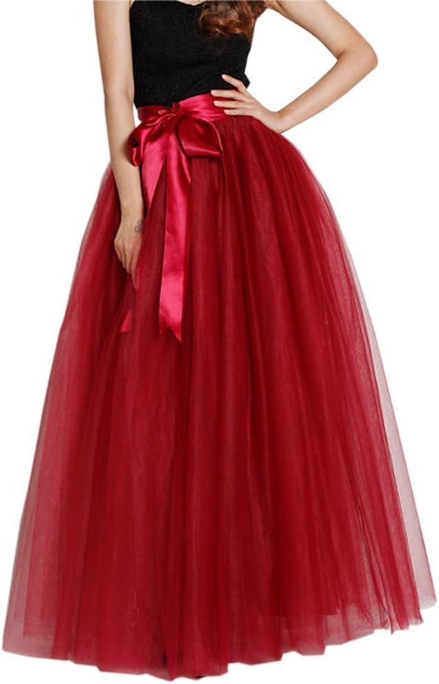 EllieHouse Womens Long Tutu Skirt for Parties and Events