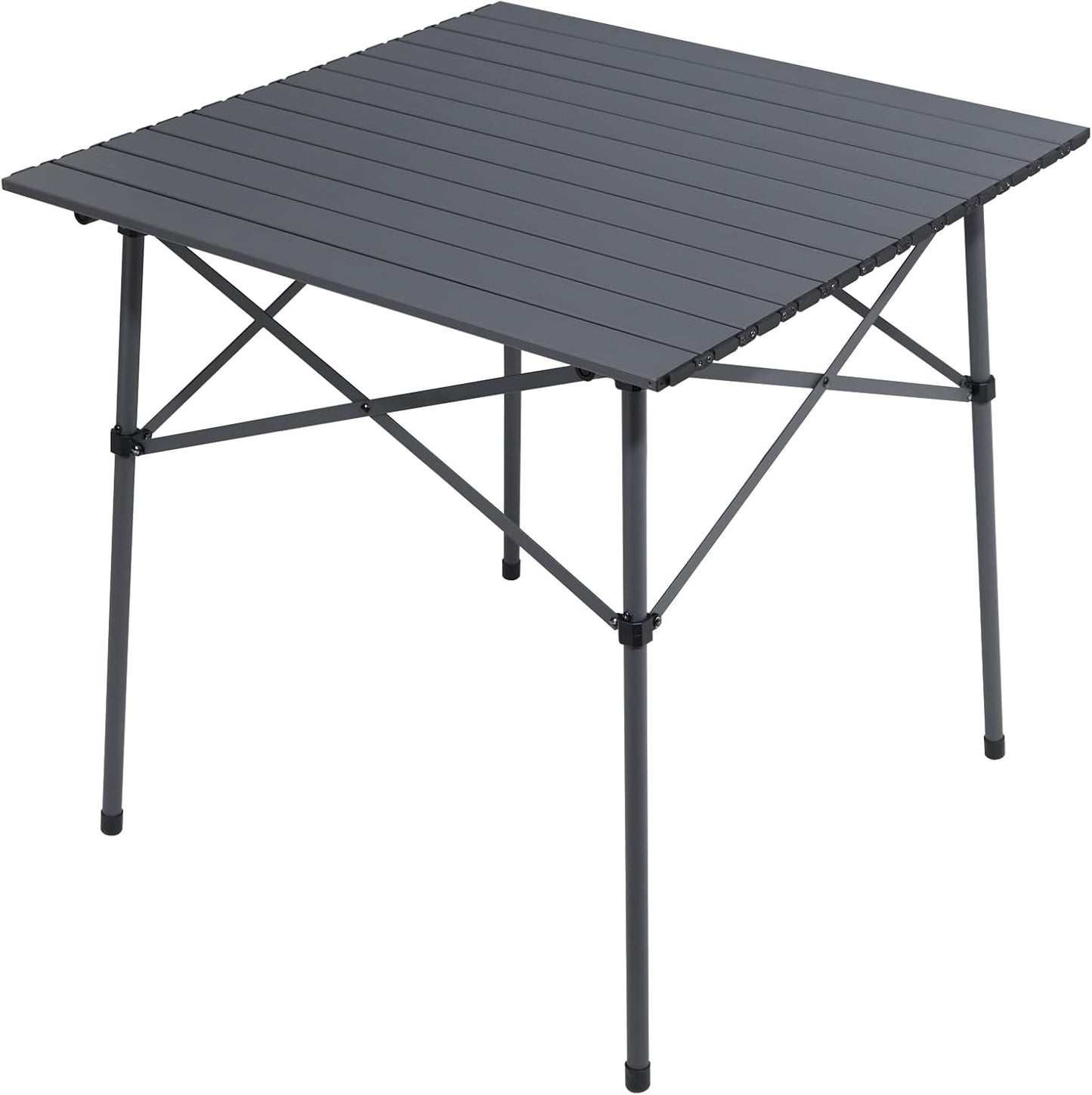 PORTAL Lightweight Aluminum Folding Square Table for 4 People