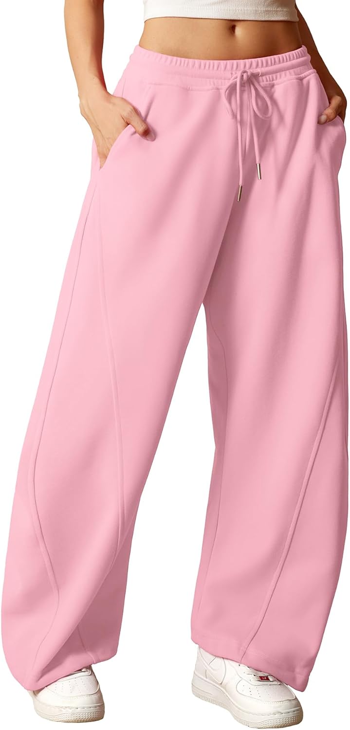 ELLEVEN Women's Y2K Wide Leg Sweatpants for Stylish Comfort