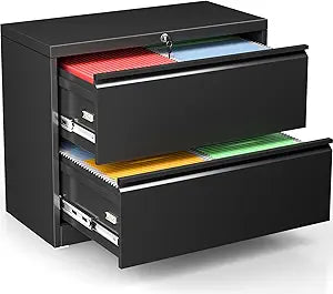 Bonusall Lateral File Cabinet with Lock for Home Office Use