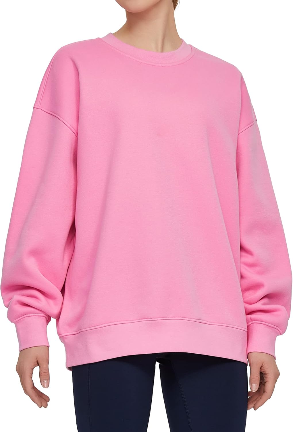 Cozy Oversized Fleece Sweatshirt by THE GYM PEOPLE