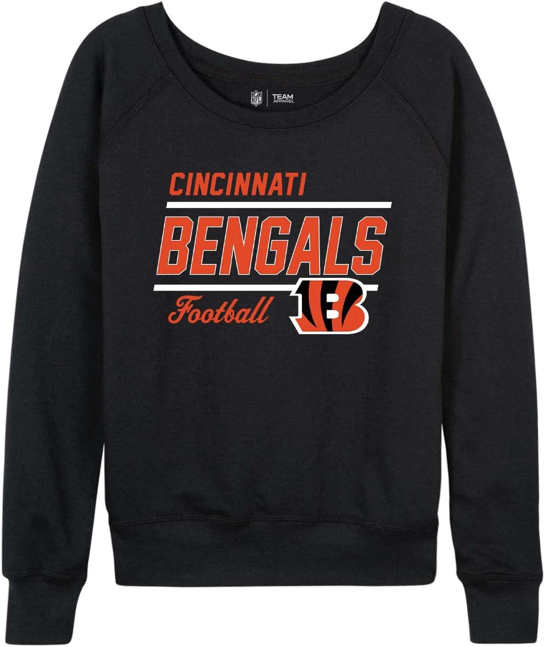 Cincinnati Bengals Womens Slouchy Crew Neck Pullover Apparel