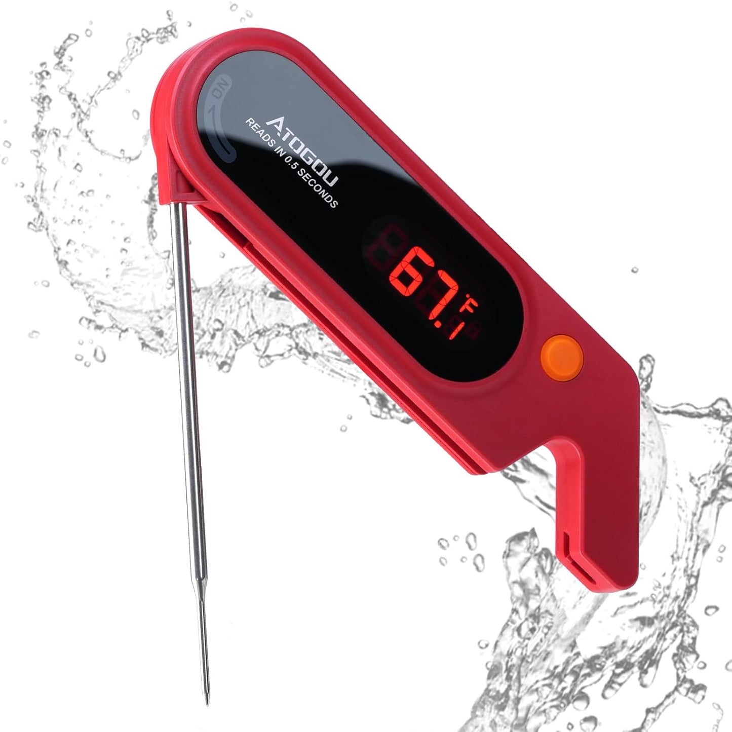 Ultra Fast Meat Thermometer - Accurate Read in <1 Sec!