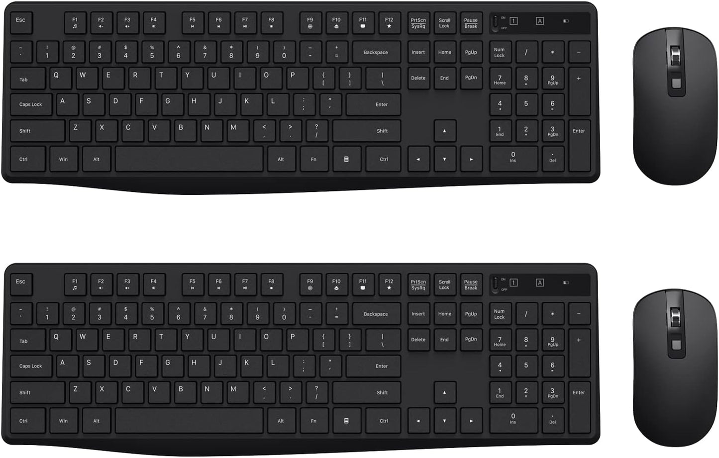 Wireless Keyboard and Mouse Combo for Ergonomic Comfort