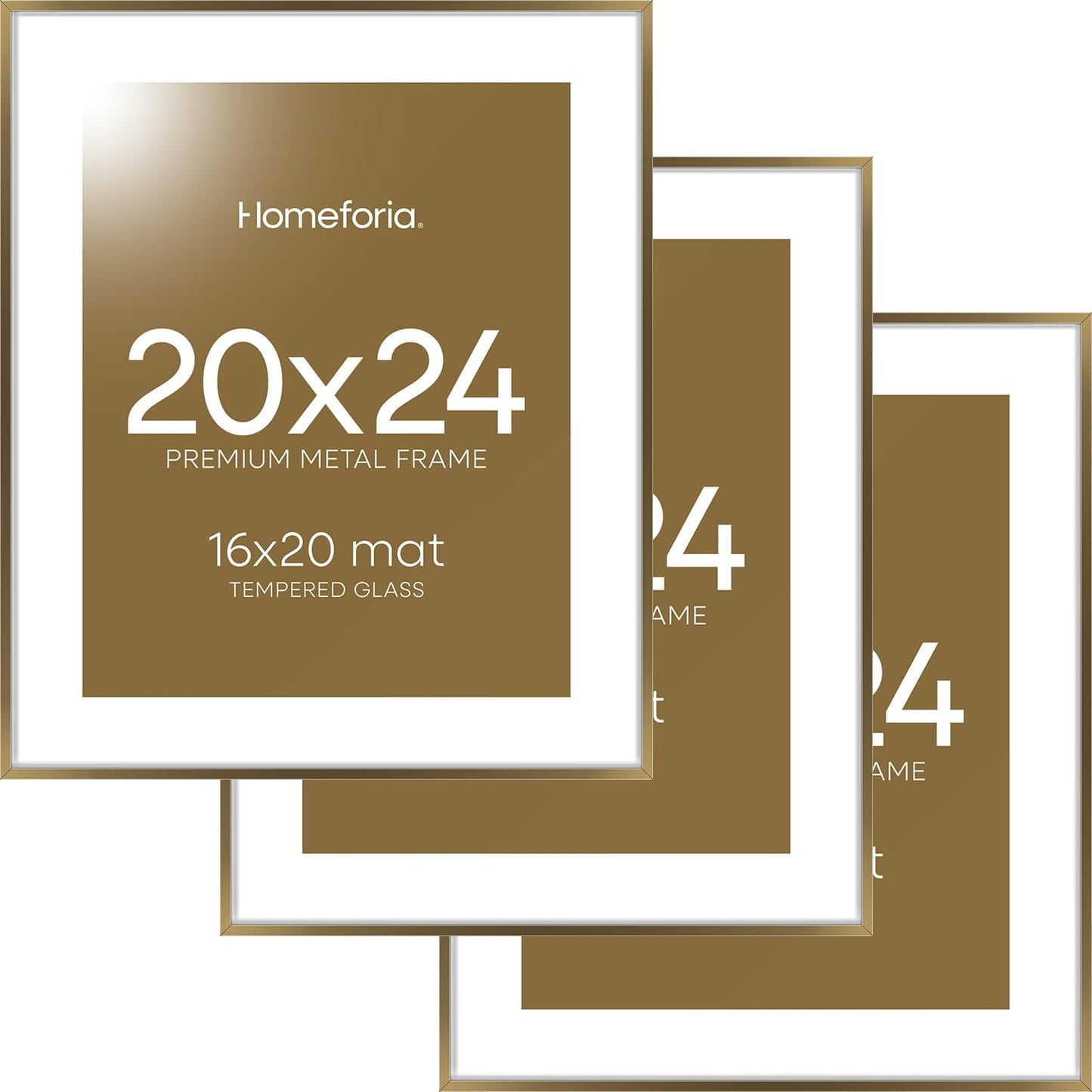 Homeforia Picture Bronze Frame 20x24 for Stylish Displays