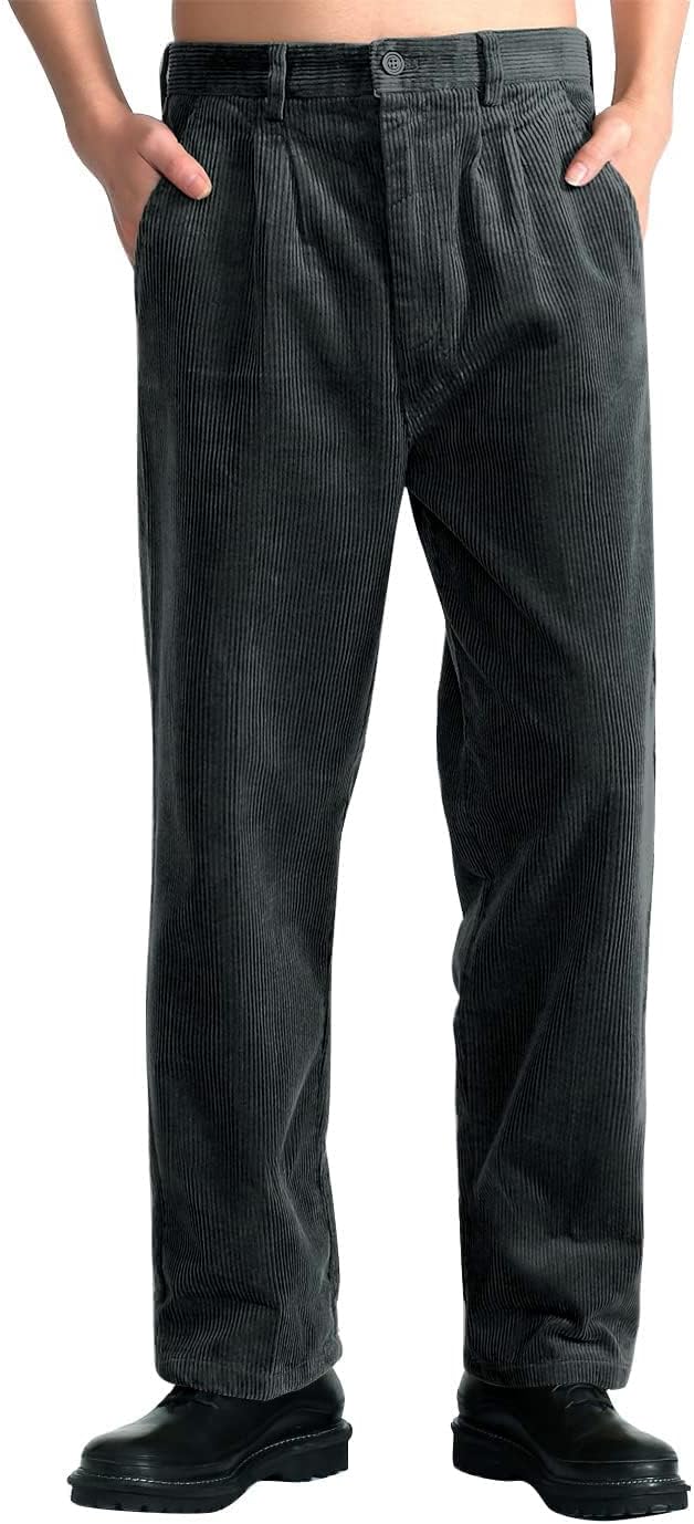 IDEALSANXUN Mens Corduroy Pants for Stylish Casual Wear