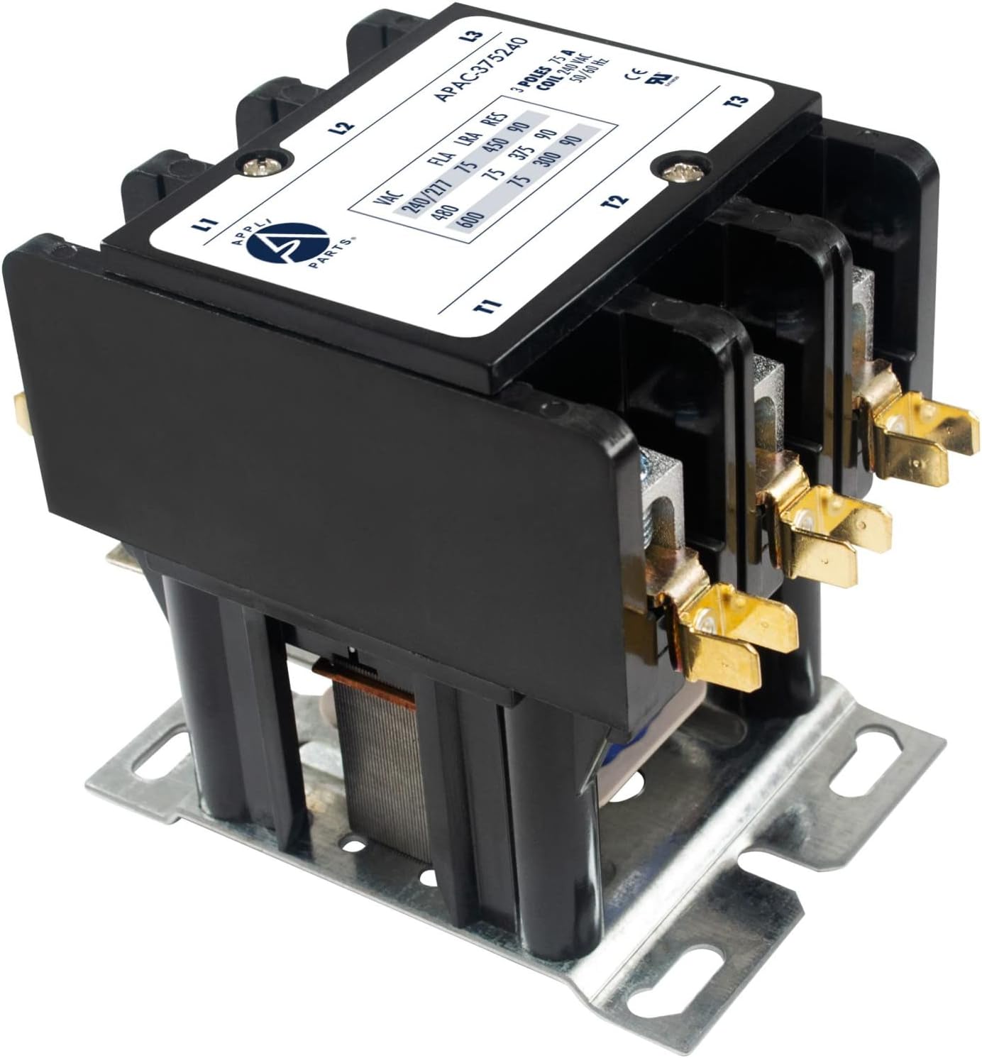 Heavy Duty 3 Poles Contactor 75 Amp for HVAC and More