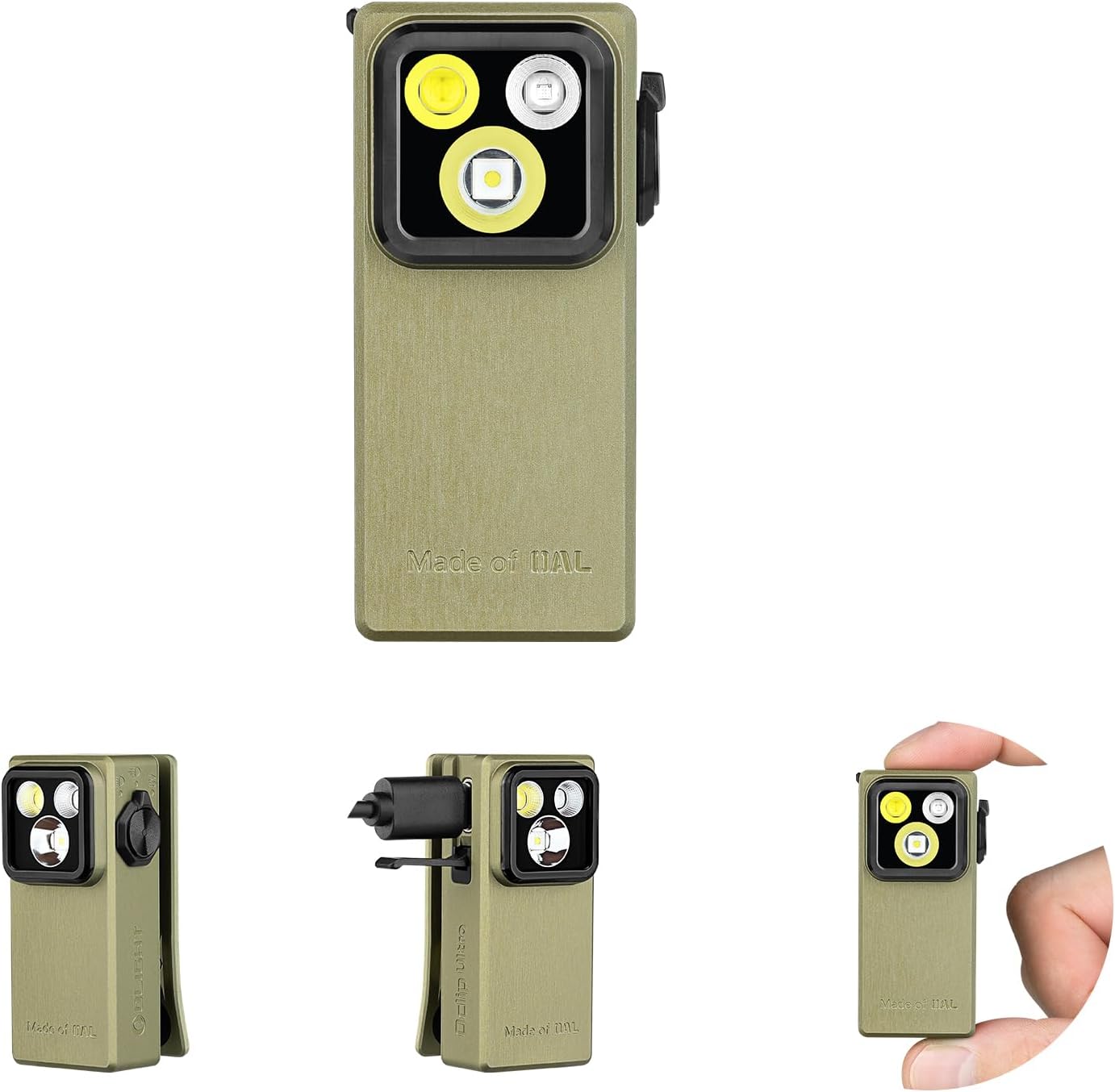 Oclip Ultra EDC Flashlight with 530 Lumens and UV Light